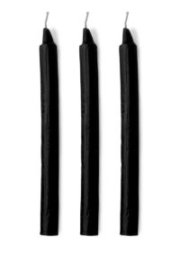 Master Series Dark Drippers Fetish Drip Candles (set of 3) - Black