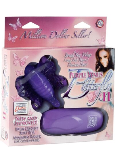 Venus Butterfly II Strap-On with Remote Control - Purple