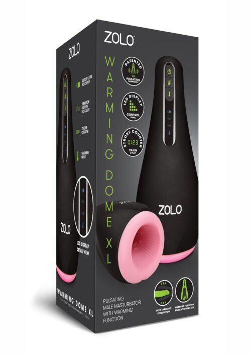 ZOLO Heatstroke Rechargeable Vibrating and Warming Masturbator - Black/Vanilla