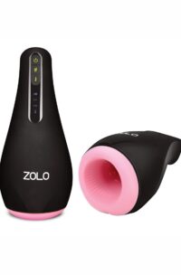 ZOLO Heatstroke Rechargeable Vibrating and Warming Masturbator - Black/Vanilla
