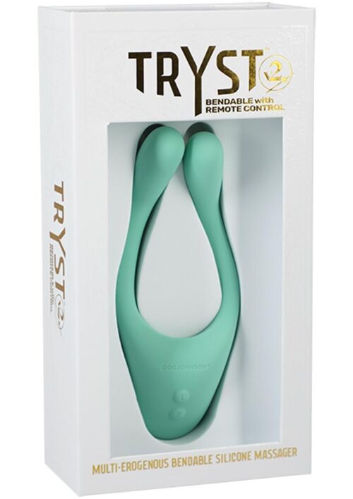 Tryst V2 Bendable Silicone Massage with Remote Control - Mint