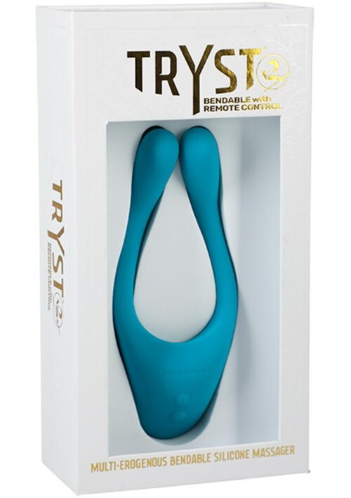 Tryst V2 Bendable Silicone Massage with Remote Control - Teal