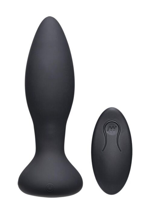 A-Play Thrust Experienced Anal Plug with Remote Control - Black