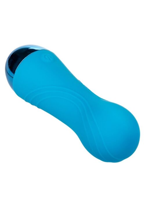 Tremble Tease Rechargeable Silicone Vibrating Compact Massager - Blue