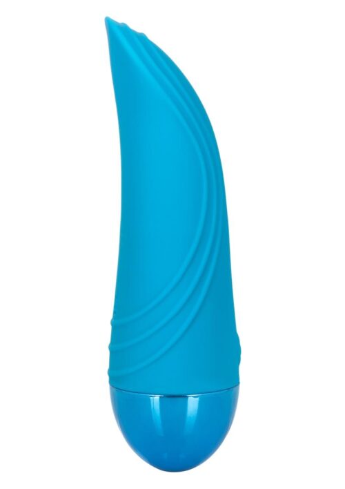 Tremble Tickle Rechargeable Silicone Vibrating Flickering Massager - Blue
