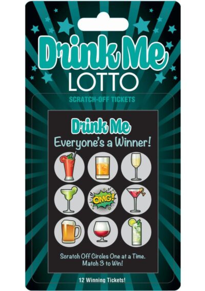 Drink Me Lotto Scratch Off Tickets (12 Per Pack)