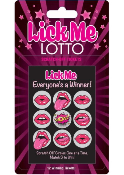 Lick Me Lotto Scratch Off Tickets (12 Per Pack)