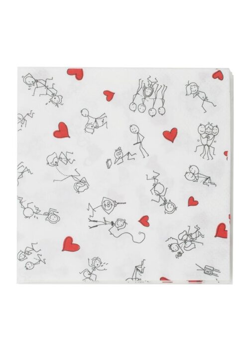 Candy Prints Dirty Napkins Stick Figure (8 per pack)