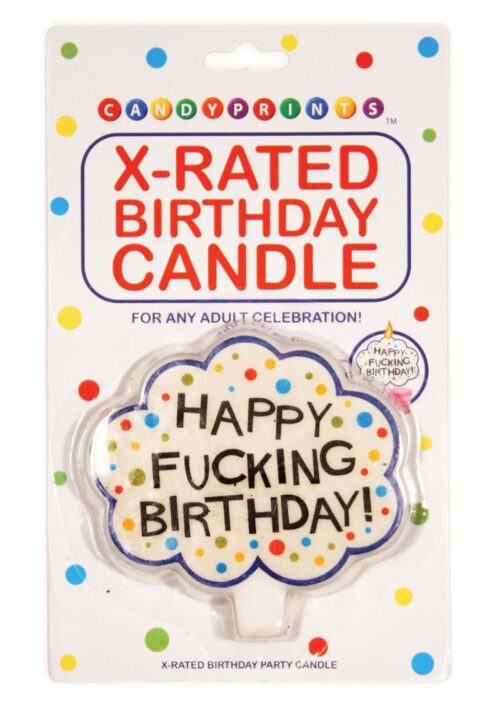 Candy Prints X-Rated Birthday Candle