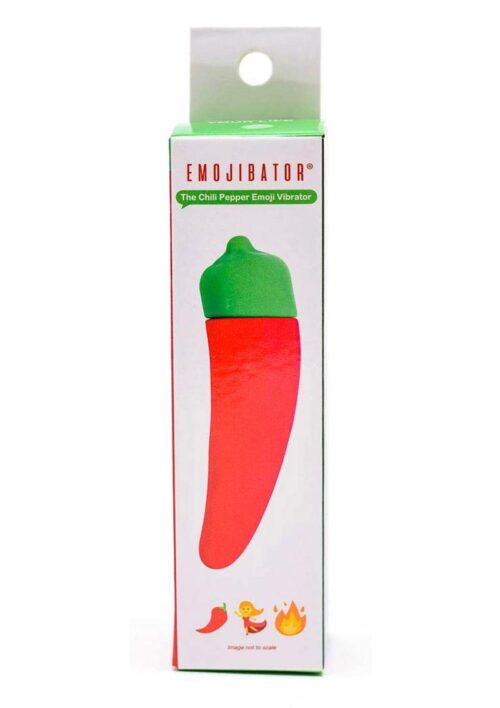 Emojibator The Chili Pepper Emoji Silicone Vibrator - Red