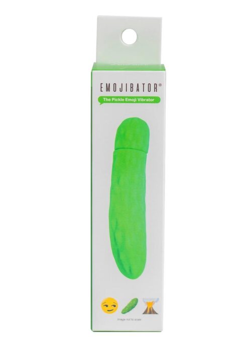 Emojibator The Pickle Emoji Silicone Vibrator - Green