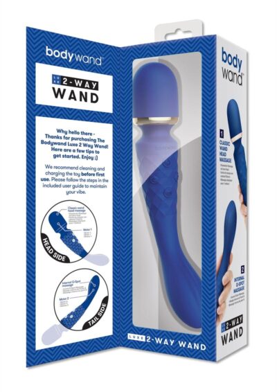 Bodywand Luxe 2-Way Wand Massager - Blue