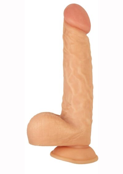 Commander Dongs Big Daddy Alpha Male Bendable Dildo with Balls 8in - Vanilla