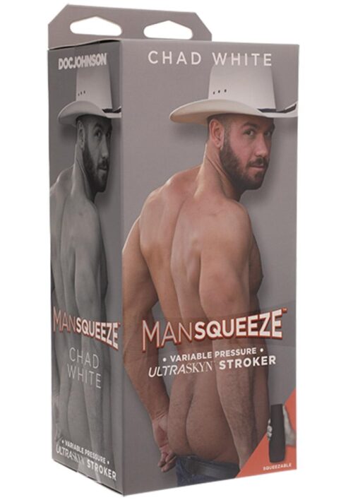 Man Squeeze Chad White Ultraskyn Masturbator - Butt - Vanilla
