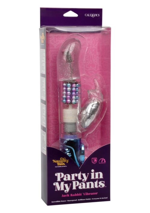 Naughty Bits Party in my Pants Jack Rabbit Rotating and Gyrating Vibrator - Multi-Colored