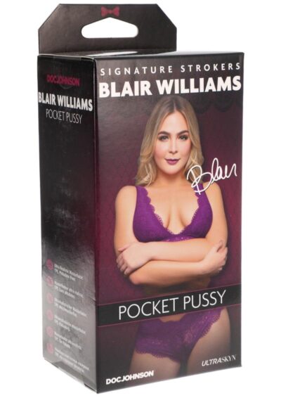 Signature Strokers Blair Williams Ultraskyn Pocket Masturbator - Pussy - Vanilla