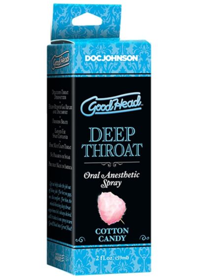 GoodHead Deep Throat Oral Anesthetic Spray Cotton Candy 2oz