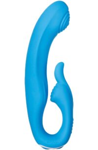 Sea Breeze Bunny Rechargeable Silicone G-Spot Rabbit Vibrator - Blue