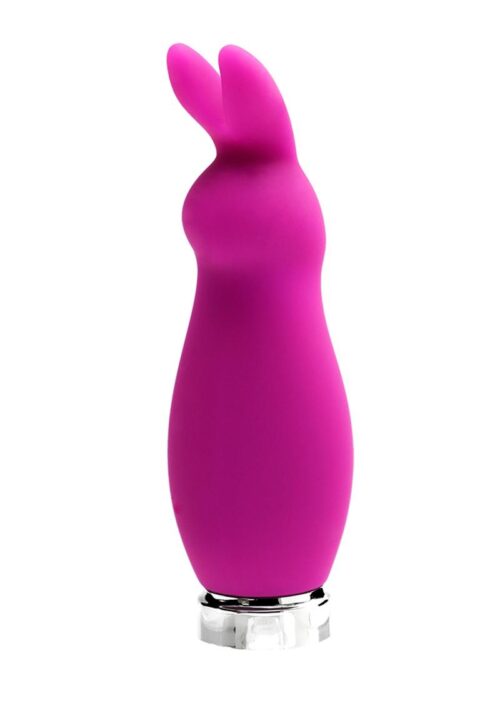 VeDO Crazzy Bunny Rechargeable Silicone Mini Vibrator - Purple