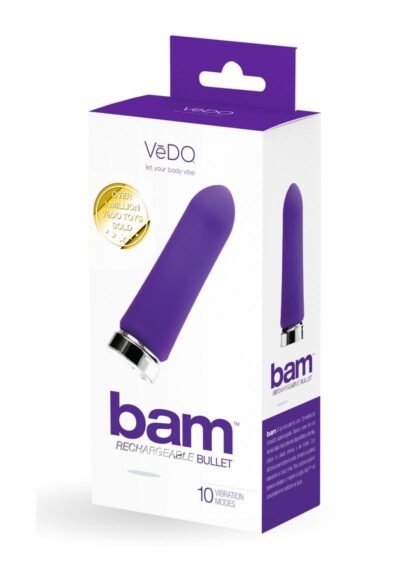 VeDO Bam Rechargeable Silicone Bullet Vibrator - Into You Indigo