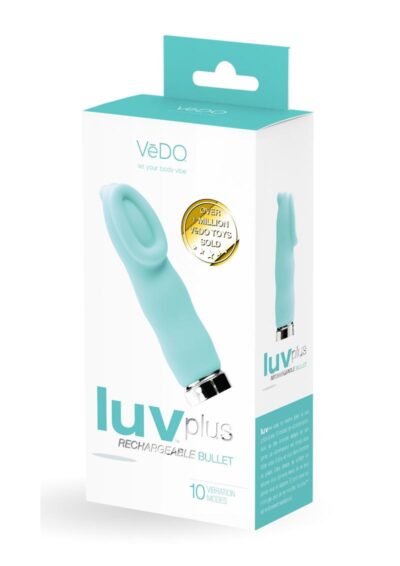 VeDO Luv Plus Silicone Bullet Vibrator - Tease Me Turquoise