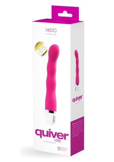 VeDO Quiver Silicone Vibrator - Hot In Bed Pink