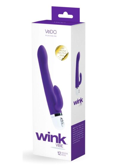 VeDO Wink Silicone Rabbit Vibrator - Into You Indigo