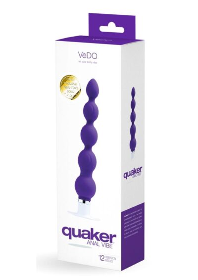 VeDO Quaker Silicone Anal Vibrator - Into You Indigo