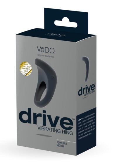VeDO Drive Vibrating Silicone Cock Ring - Just Black