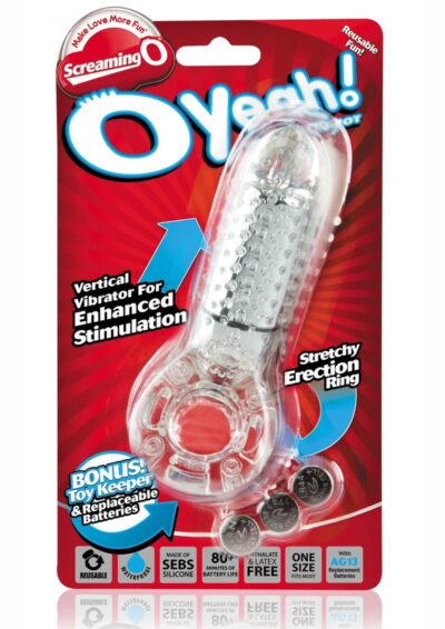 O Yeah Vibrating Cockring - Clear