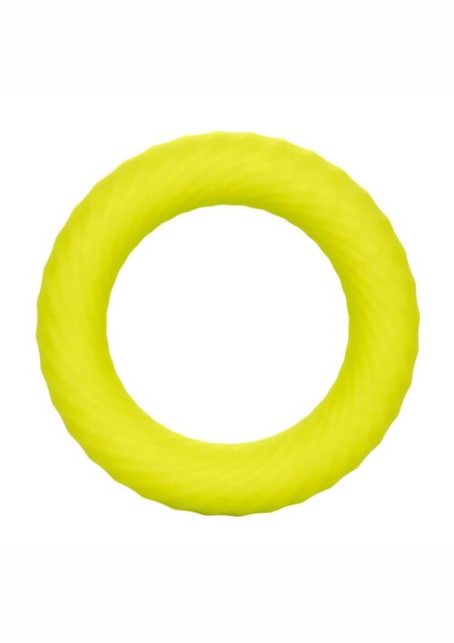 Link Up Ultra-Soft Edge Silicone Cock Ring - Yellow