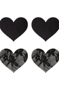 Satin and Lace Hearts Pasties