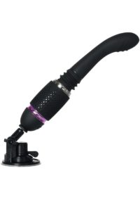Thrust andamp; Go Silicone Rechargeable Mini Vibrator - Black