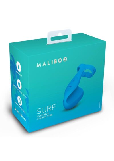 Maliboo Surf Rechargeable Vibrating Silicone Finger Vibe - Blue