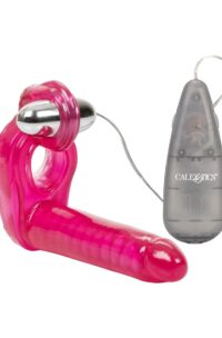 Ultimate Triple Stimulator Vibrating Cock Ring with Remote Control - Pink
