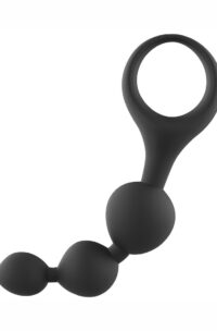 Adam and Eve Adam`s Triple Prostate Probe Silicone Anal Beads - Black