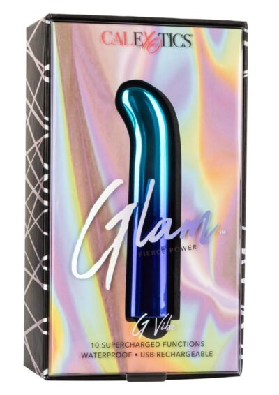 Glam G Vibe Rechargeable G-Spot Bullet Vibrator - Blue