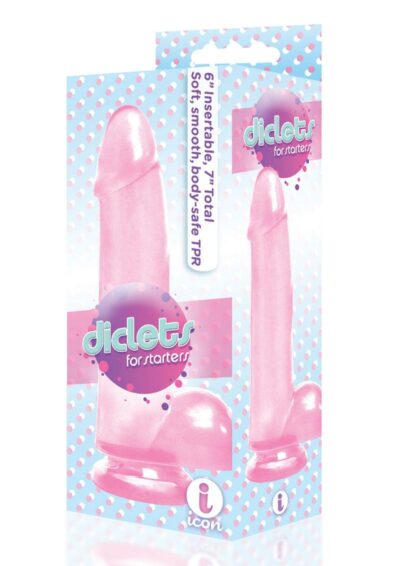 The 9`s - Diclets Jelly Dildo 7in - Clear