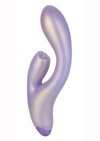 G-Love G-Kiss Silicone Rechargeable Dual Stimulating Massager - Purple