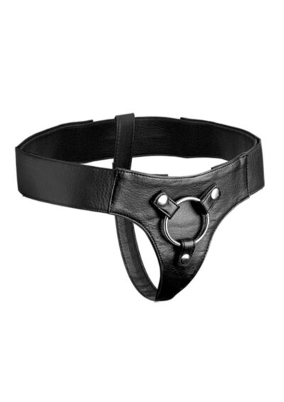 Jock Remy Adjustable Wide Band Strap-On Harness - Black