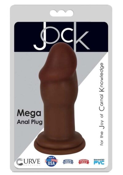 Jock Mega Penis Head Anal Plug - Chocolate
