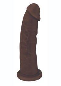 Fleshstixxx Dual Density Silicone Bendable Dong 7in - Chocolate
