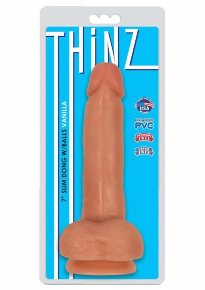 Thinz Slim Dong with Balls 7in - Vanilla