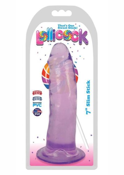 Lollicock Stim Stick Dildo 7in - Grape Ice