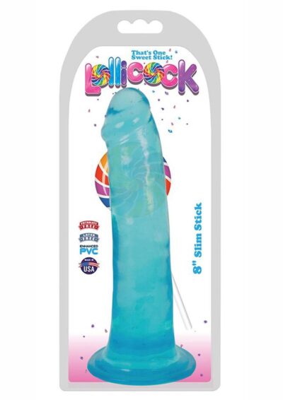Lollicock Stim Stick Dildo 8in - Berry Ice