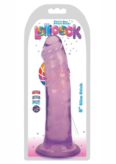 Lillicock Slim Stick Dildo 8in - Grape Ice