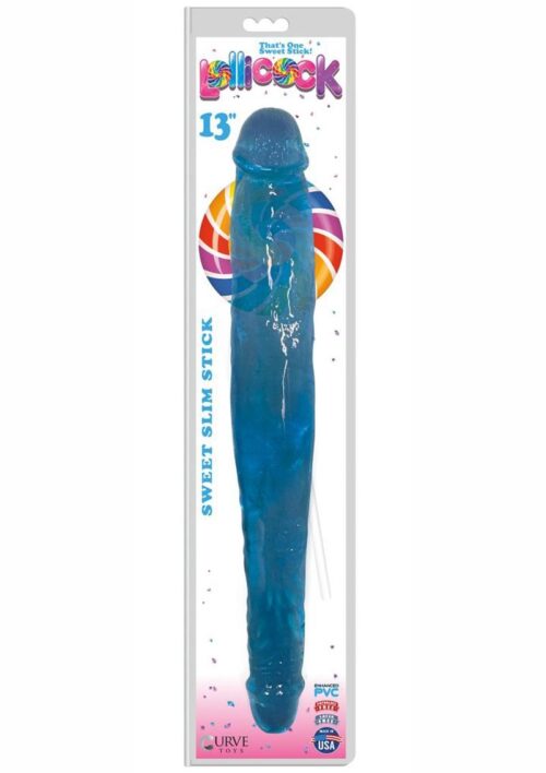 Lollicock Sweet Slim Stick Double Dong 13in - Berry