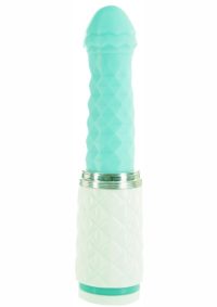 Pillow Talk Feisty Silicone Thrusting andamp; Vibrating Massager - Teal