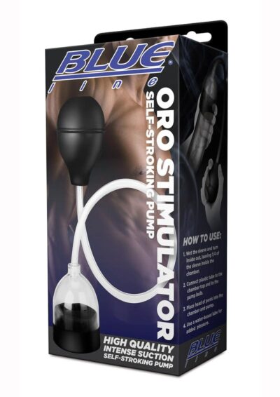 Blue Line Candamp;B Gear Oro Stimulator Self-Stroking Pump - Black