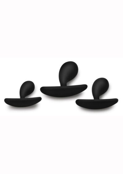 Master Series Dark Droplets Curved Anal Trainer Set (3 piece) - Black